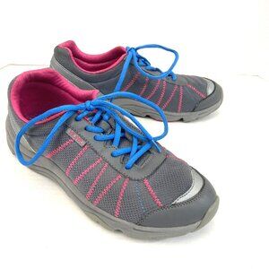 Vionic Alliance Shoes Sneakers Womens Size 8.5 Gray Pink Walking Orthotic Mesh